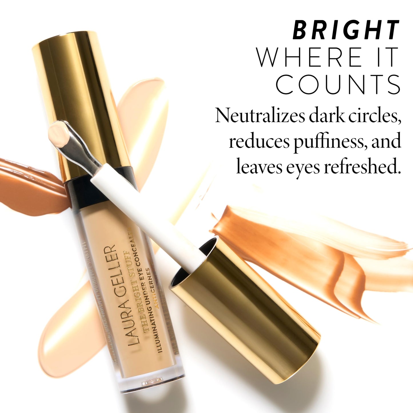 LAURA GELLER The Bright Stuff Illuminating Concealer, Light Coverage, Light