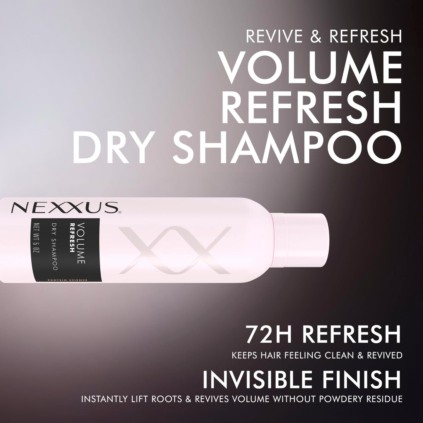 Nexxus Styling Refreshing for Hair Volume Volume Refresh Dry Shampoo Powered by FLEXX-ADAPT™ Technology and Infused with a Protein Complex 5 oz