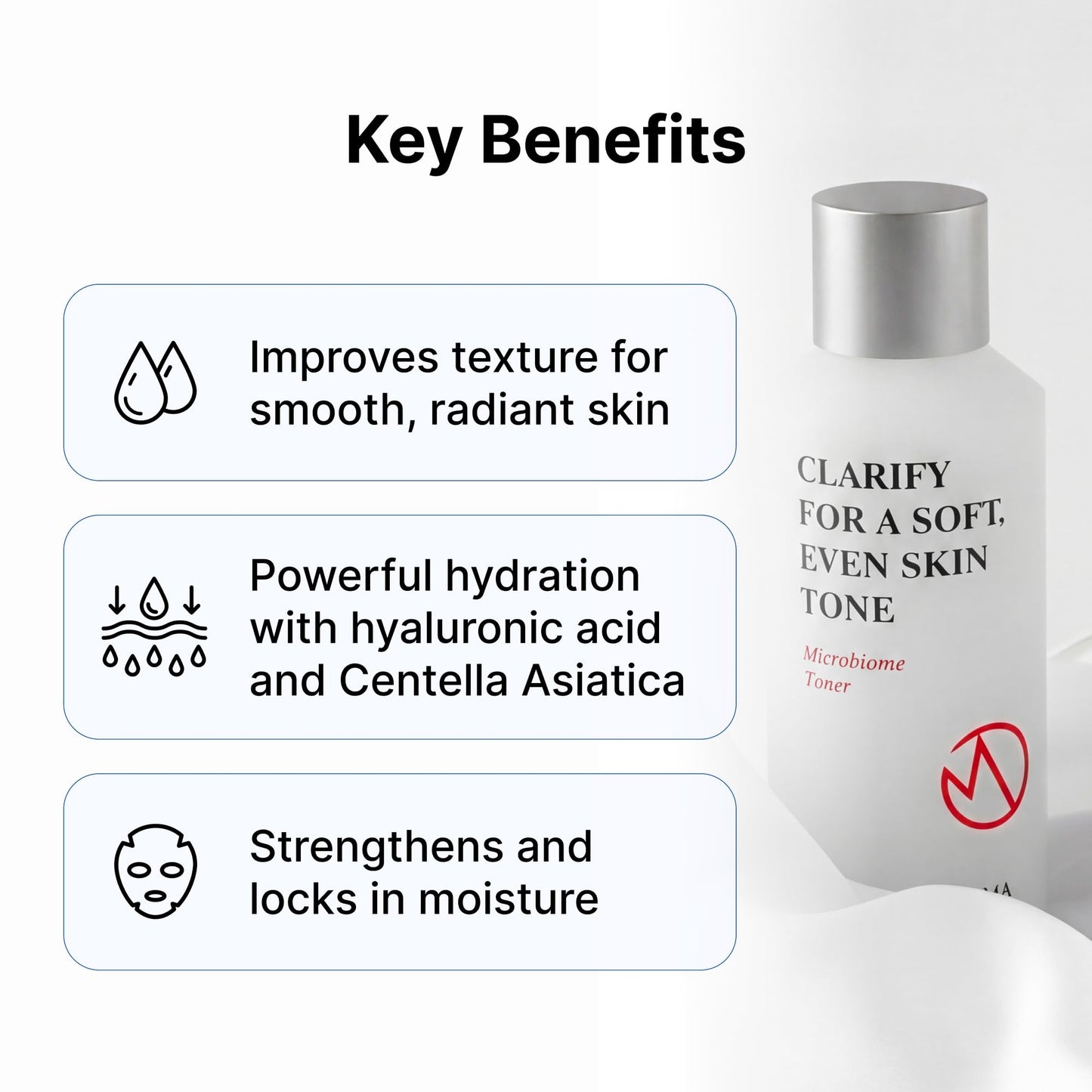 MADECA DERMA Microbiome Face Toner - Anti-Aging & Skin Barrier Strengthening with Microbiome, Hyaluronic Acid, and Centella Asiatica, Korean Skincare for Hydration, Balance & Skin Firming (5.07 fl oz)