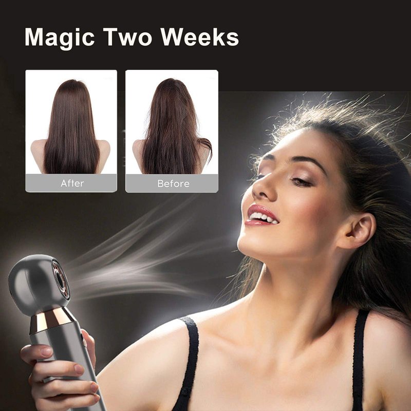 Professional Hair Dryer 800W Lightweight & Compact Blow Dryer Powerful Flow Hair Dryers for Travel and Home Concentrator Nozzle Gray