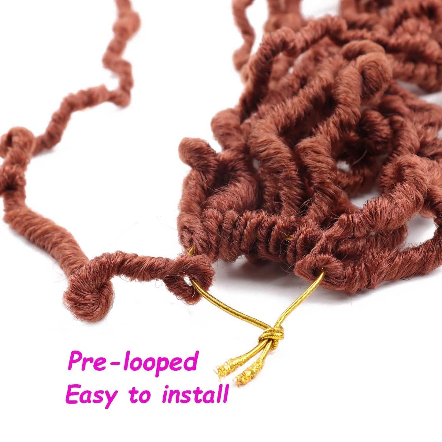 7 Packs Faux Locs Crochet Hair 30 Inch Soft Locs for Distressed Locs Butterfly Locs Crochet Hair for Women (30 Inch(Pack of 7) 350#)