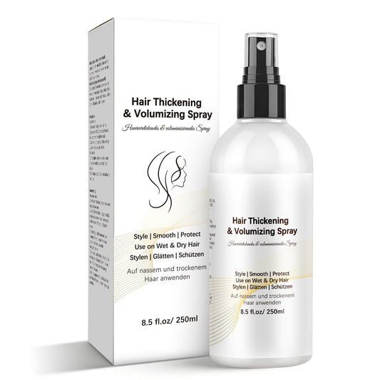 GARPGONA Hair Thickening & Voluming Spray (8.5 oz), Recommended Texture Spray for Fine Hair Women & Men, Organic Ingredients, Protects, Strengthens & Repairs