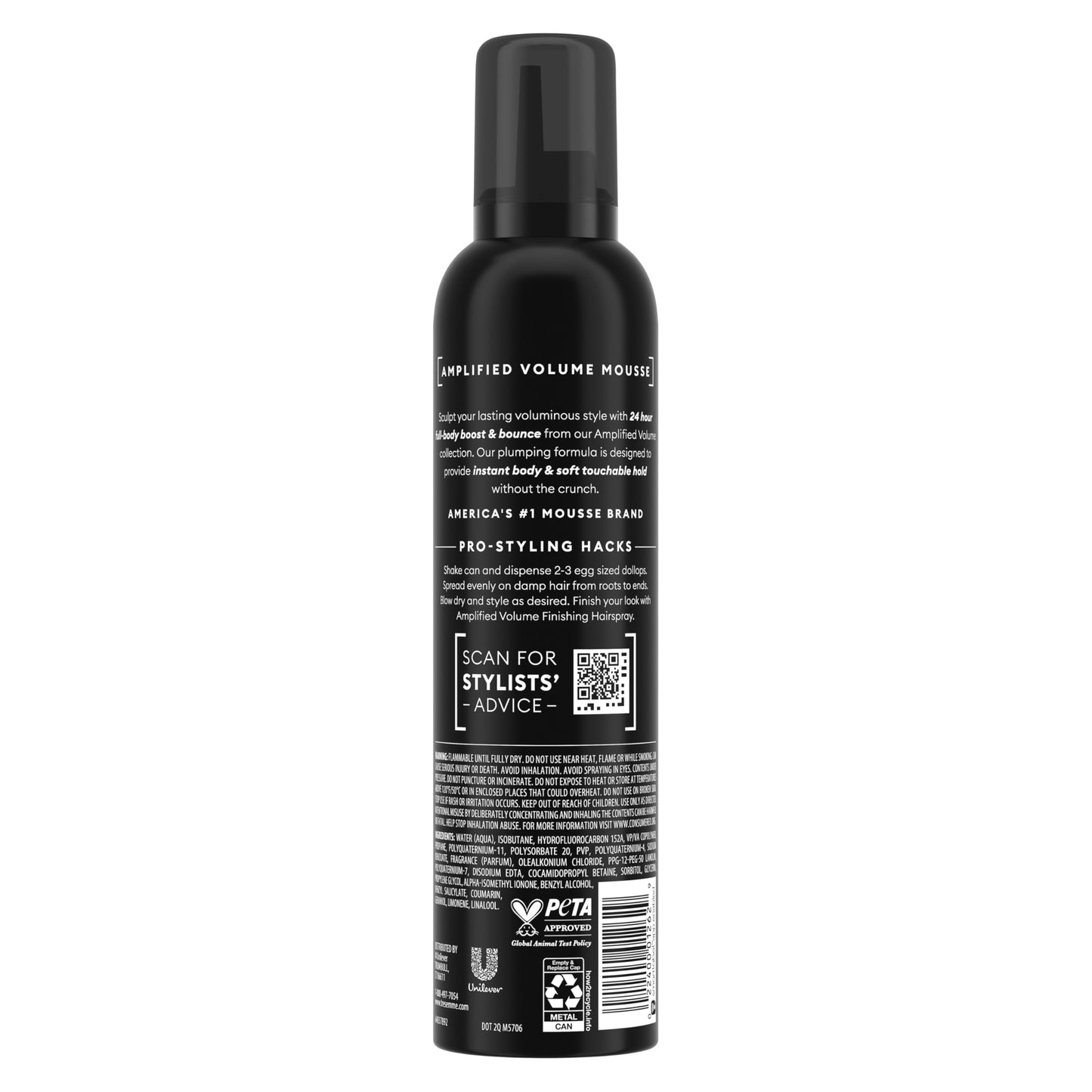 TRESemmé Plumping Mousse Total Volume for 24H Lift and Body with Pro Lock Technology 10.5 oz