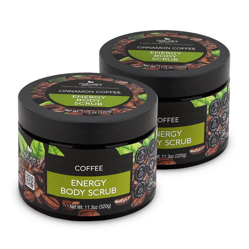 Nature's Beauty Lavender Chamomile Sleep Body Scrub Multi-Pack - Gently Exfoliate, Moisturize & Sooth Combination to Dry Skin, Made w/Coconut, Jojoba + Moringa Seed Oils, 11.3 oz (2 Pack)