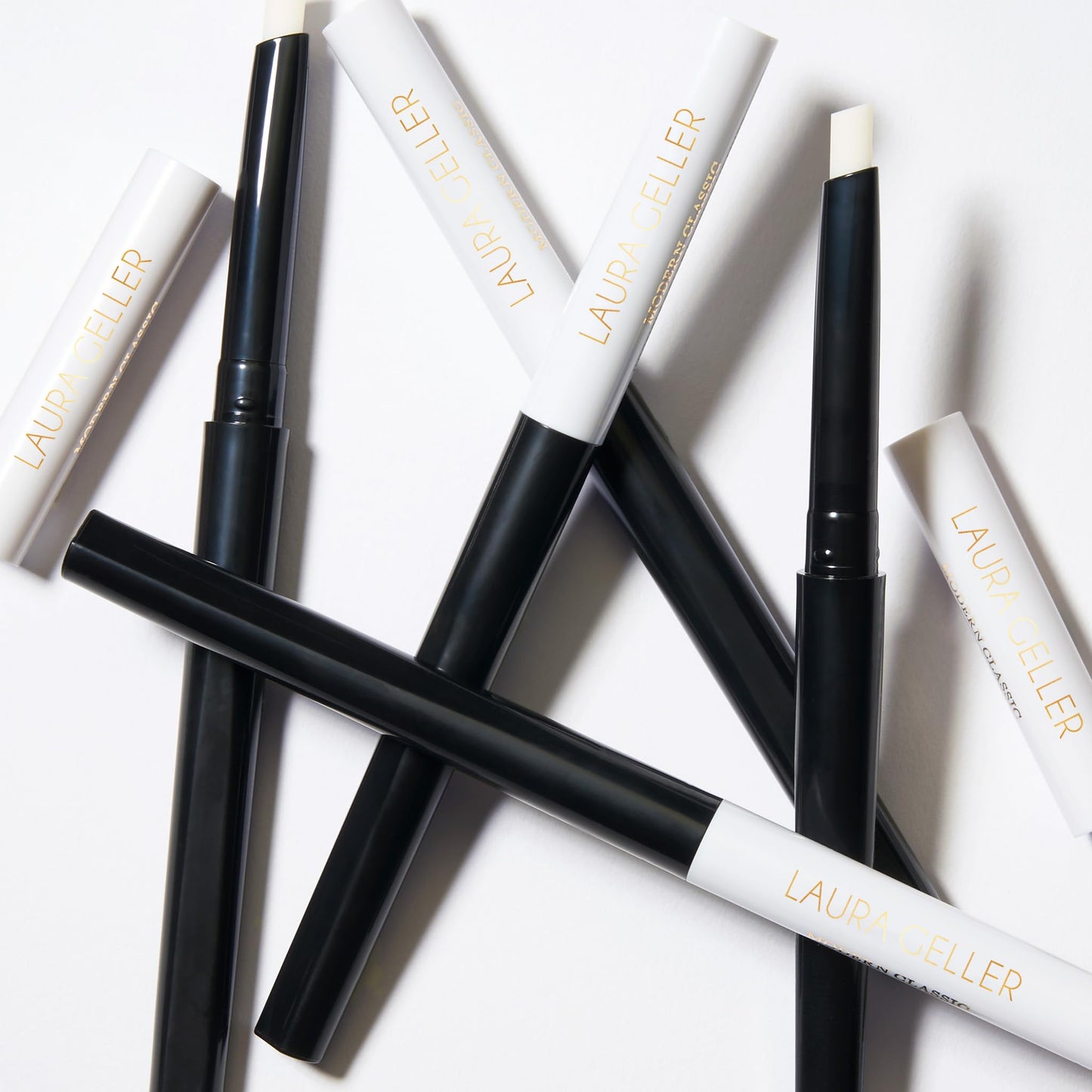 LAURA GELLER NEW YORK Italian Marble Sheer Lipstick, Peach Bellini + Modern Classic Invisible Color Locking Lip Liner, Clear