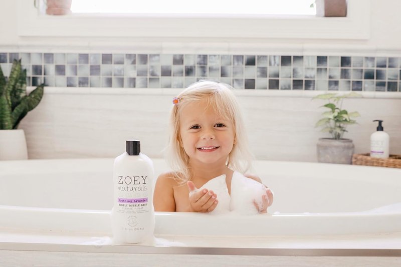 Soothing Lavender Bubble Bath for Kids & Babies | Tear-Free Moisturizing Soap with Aloe & Avocado Oil - 17 oz Made in USA