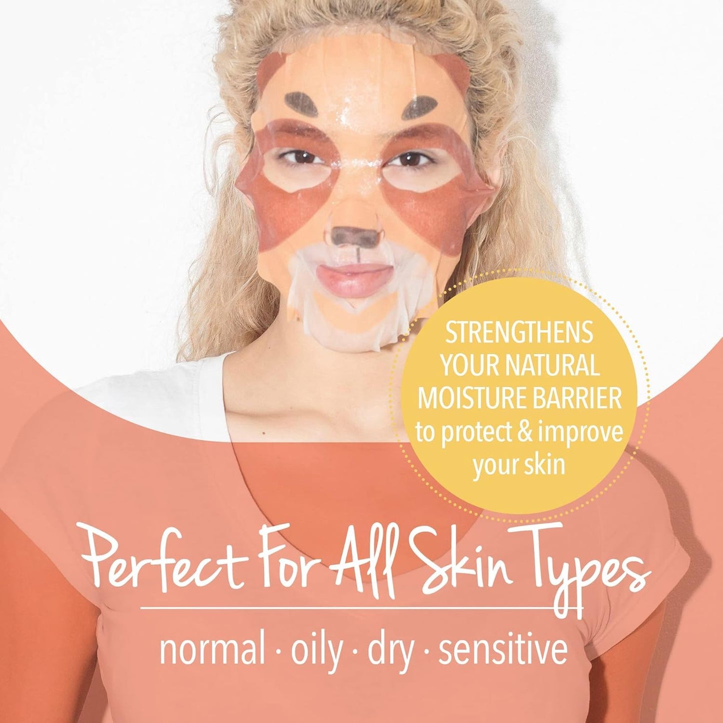 Masque Bar – 9 Piece Pretty Animalz Printed Sheet Masks – Made in Korea