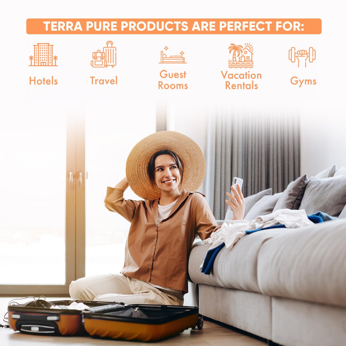 Terra Pure 1 Gallon Shampoo Luxury Hotel Toiletry Bulk Size Designed to Refill Soap Dispensers 128 oz