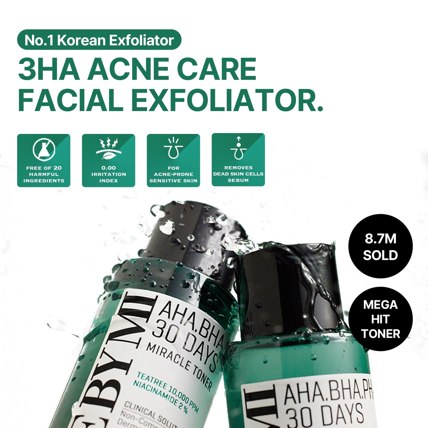 SOME BY MI AHA BHA PHA 30 Days Miracle Toner & Miracle Cream & Miracle Serum