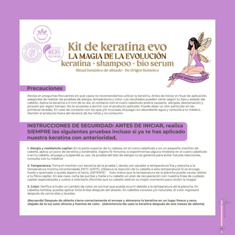 Organic Keratin Hair Treatment - Straighten, Repair & Relax Hair | All-Natural Vegan Formula | 250ml/8.45 Fl Oz