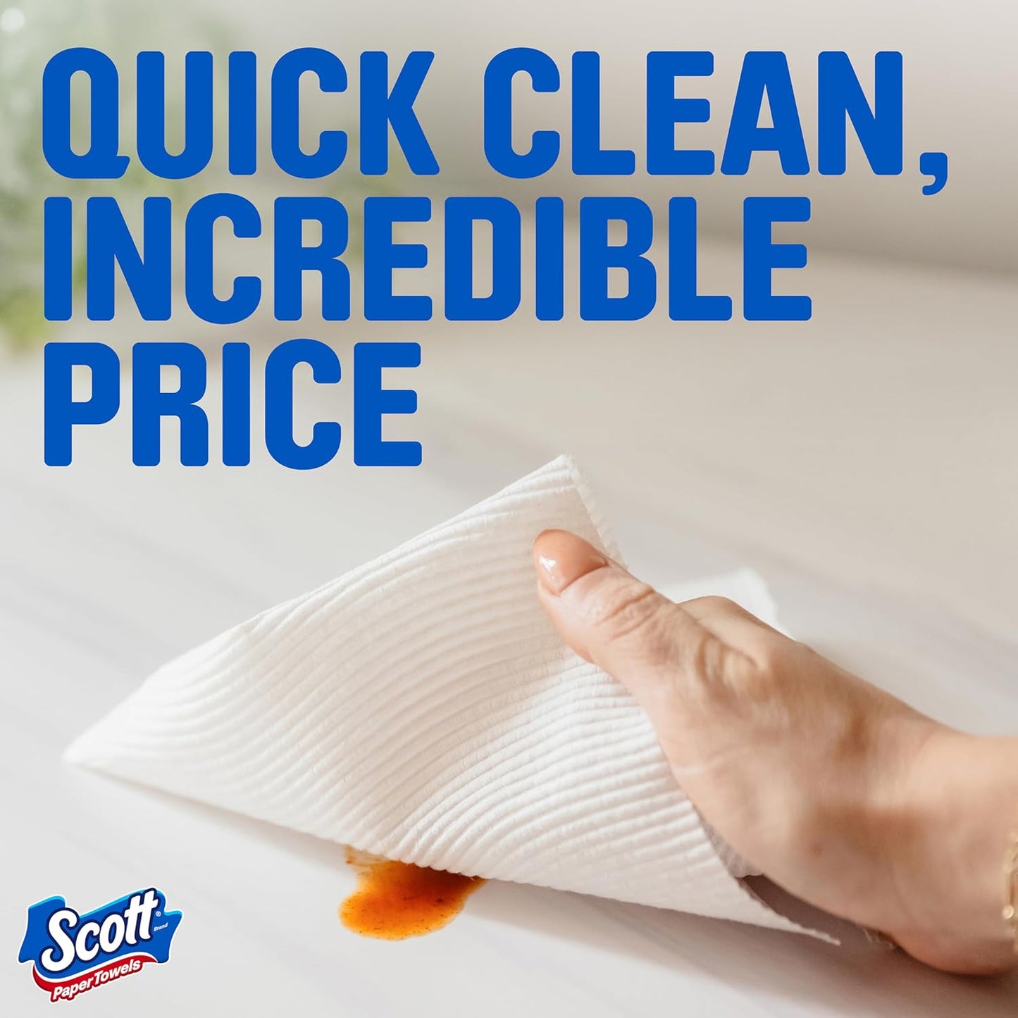 Scott Paper Towels - Choose-A-Sheet, 6 Double Rolls | 108 Sheets Per Roll, Strong & Absorbent