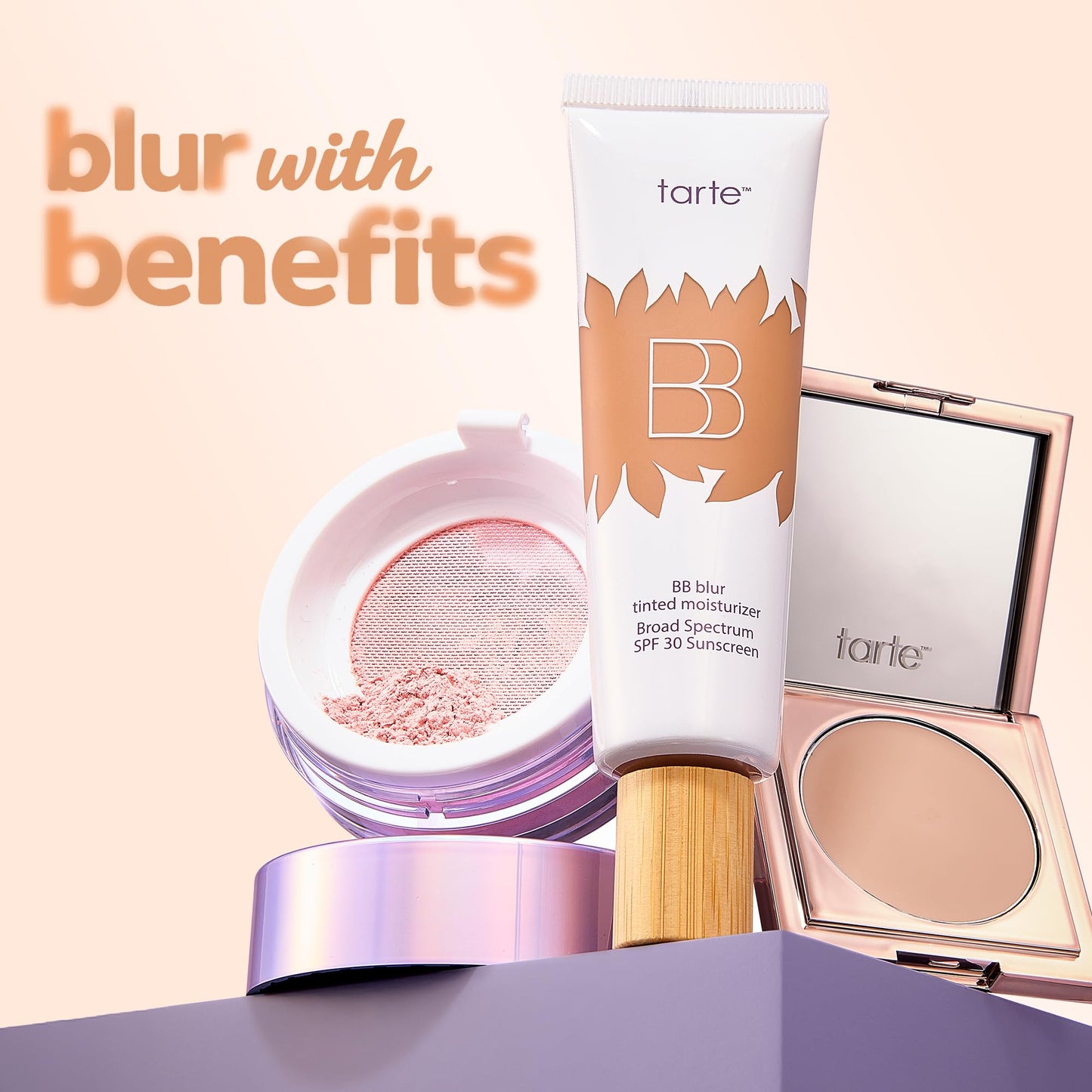 tarte BB blur tinted moisturizer Broad Spectrum SPF 30 – Medium Buildable Coverage with Natural Lightweight Matte Finish, Vegan & Cruelty-Free, full size, fair