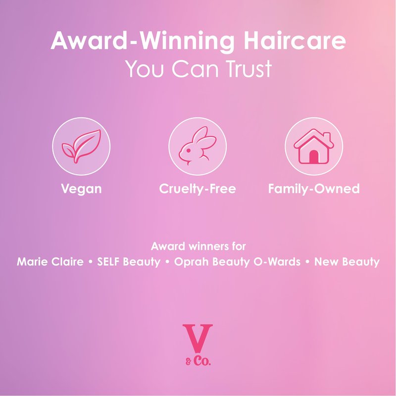 V&Co. Curly Pop Curl Defining Mousse – Curl Mousse for Curly Hair, Anti Frizz & Moisturizing Hair Care with Peptides & Jojoba Oil, 6 oz