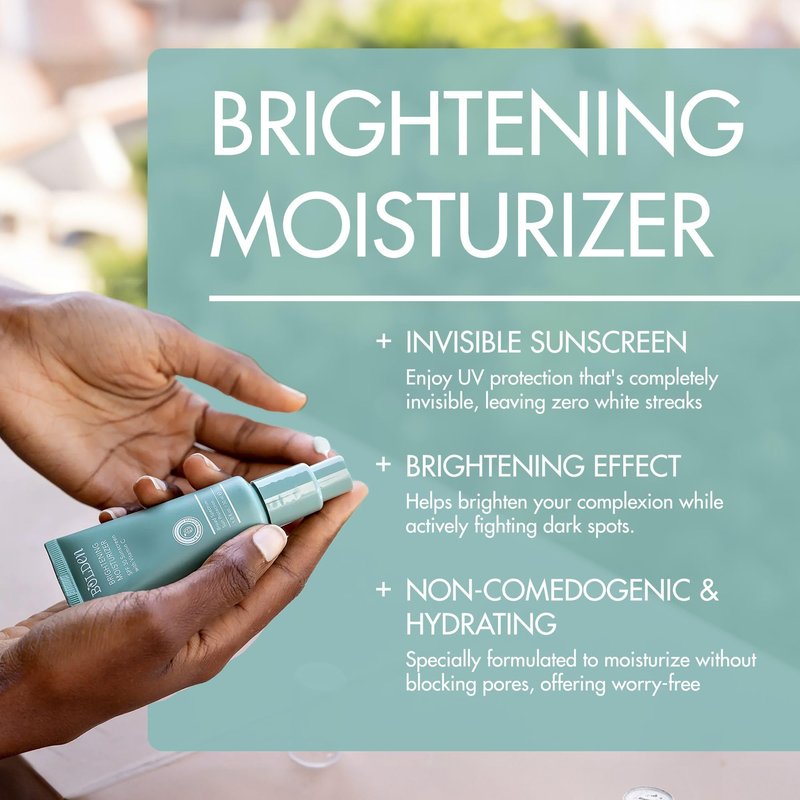 Bolden Brightening Face Moisturizer with SPF 30 & Vitamin C - Broad Spectrum UVA/UVB Hydrating Moisturizer Face Cream for Women - Applies Clear without Chalky Residue & Fade Dark Spots - 2.0FL Oz