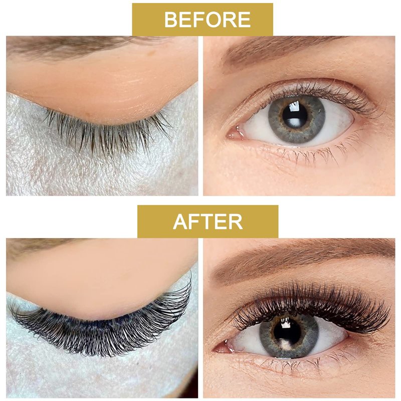 QUEWEL Premade Fans Middle Part 3D ～ 10D 12D 14D | 0.05/0.07/0.10 | Curl C/D | 10-18mm Length | Long Lasting Easy Application Long Stem Russian Volume Eyelash Extensions (14D-0.05C-11)