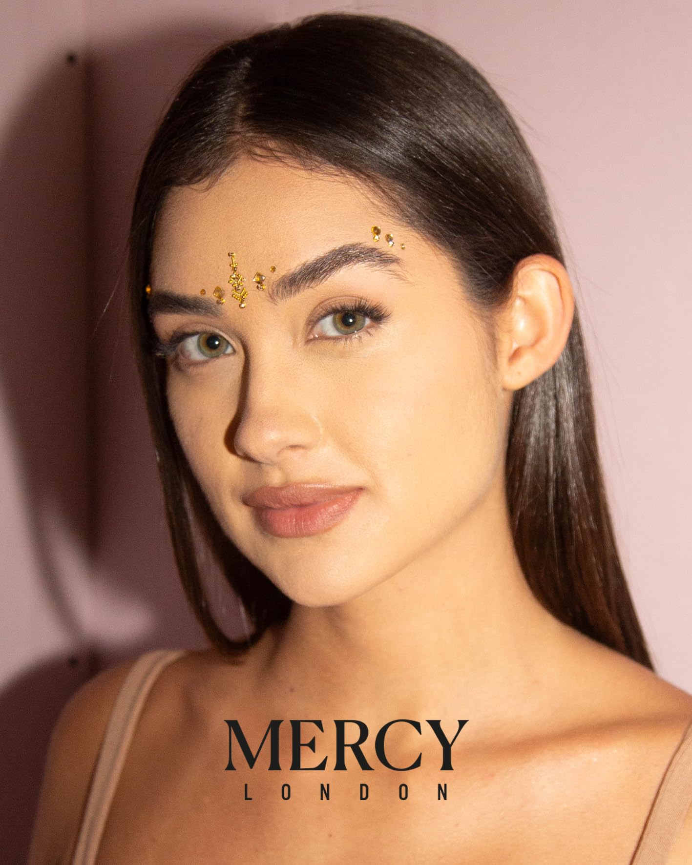 Priyanka Gold Bindis ✮ MERCY LONDON Crystal Indian Bindi Face Jewels Gold Silver Multi Packet Bridal