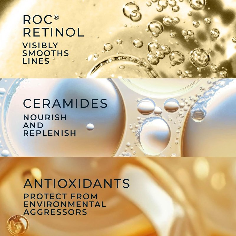 RoC Retinol Correxion Night Serum - Anti-Aging Treatment for Fine Lines & Post-Acne Scars | 30 Capsules, Unscented, 0.35 Fl Oz
