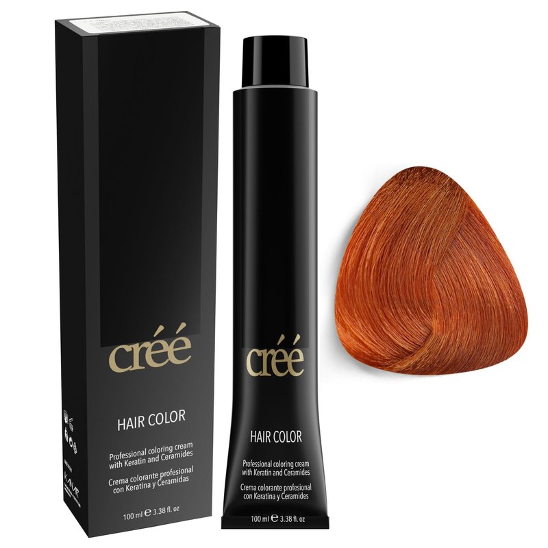 Cree Professional 8.4 - Light Copper Blond Permanent Hair Color - Long Lasting, Rich Vibrant - Gray Coverage 100ml - 3.4 fl.oz.