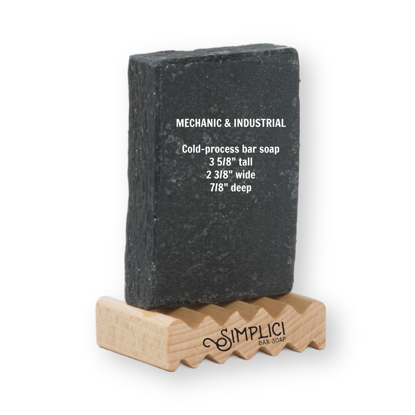 Simplici Mechanical & Industrial Natural Soap (exfoliating + pure essential oils) 6 Bar Value Bag. Palm Free.