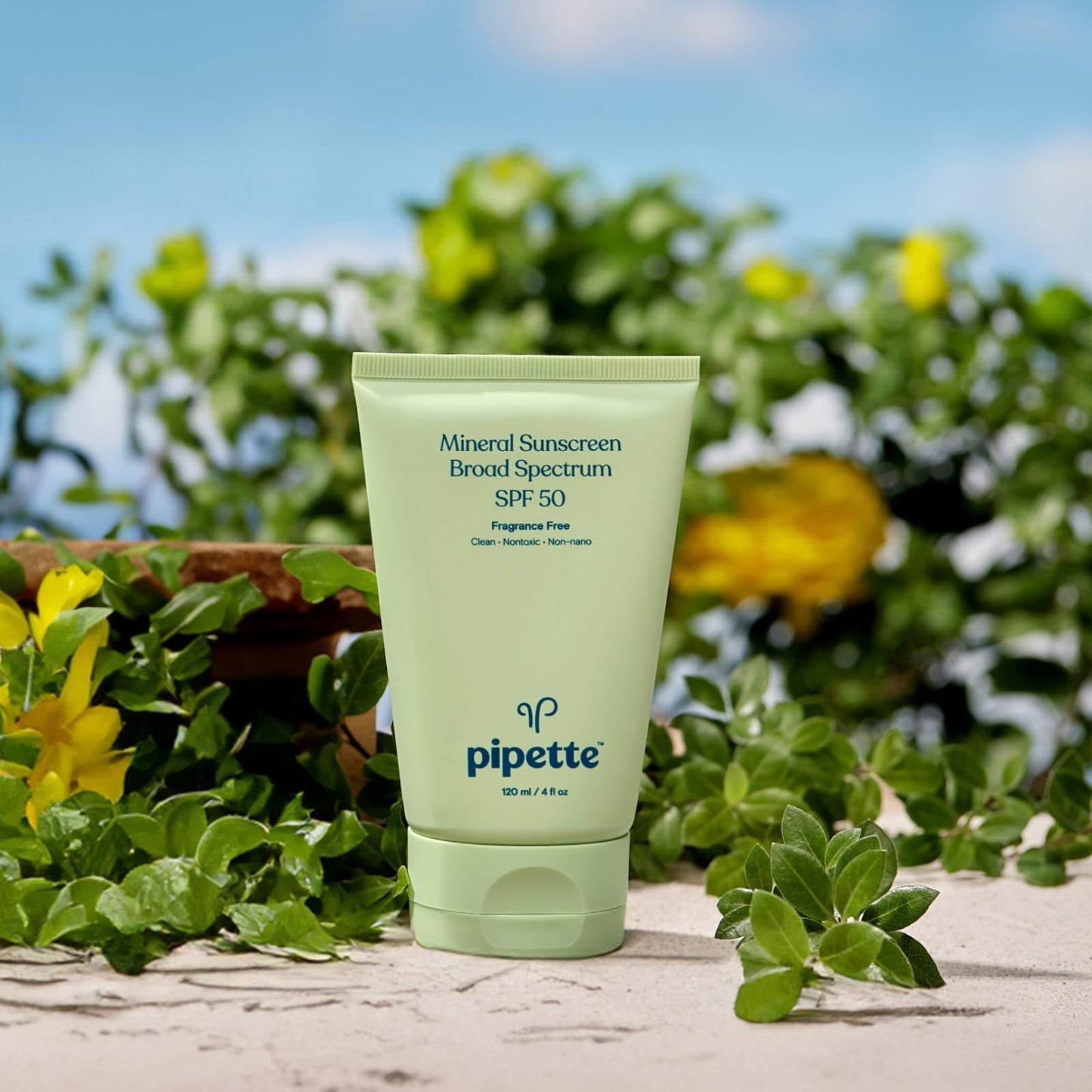 Pipette Mineral Sunscreen - SPF 50 Broad Spectrum Baby Sunblock with Non-Nano Zinc, UVB/UVA Non-Toxic Sun Protection for Kids & Sensitive Skin