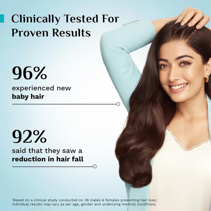 Pilgrim Advanced Hair Growth Serum with Redensyl 3%, Anagain 4% & Baicapil | Hair Fall Control & Regrowth | Korean Black Rice | For Men & Women, 3.38 Fl Oz (100ml)
