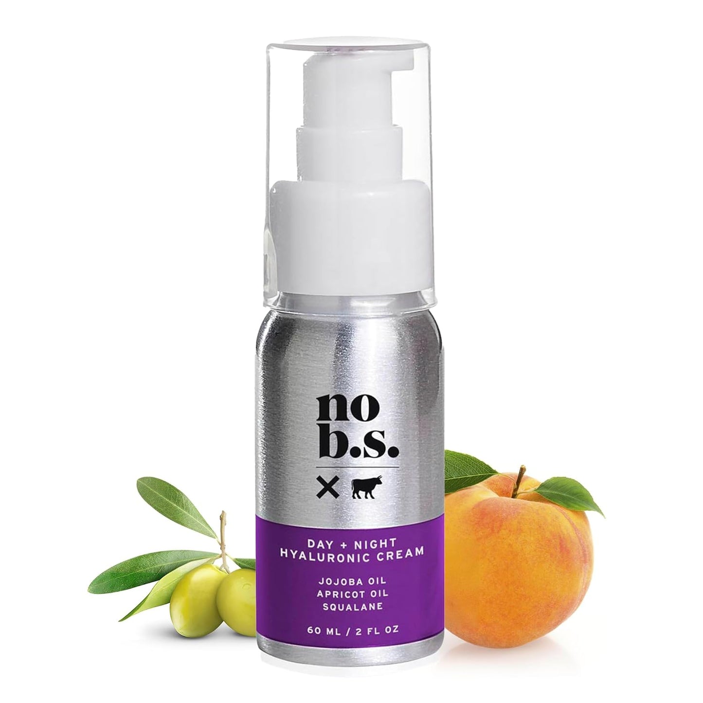 Day & Night Hydrating Face Cream - Hyaluronic Acid, Jojoba Oil & Squalane | Travel Size, Vegan & Gluten Free, 2 FL Oz