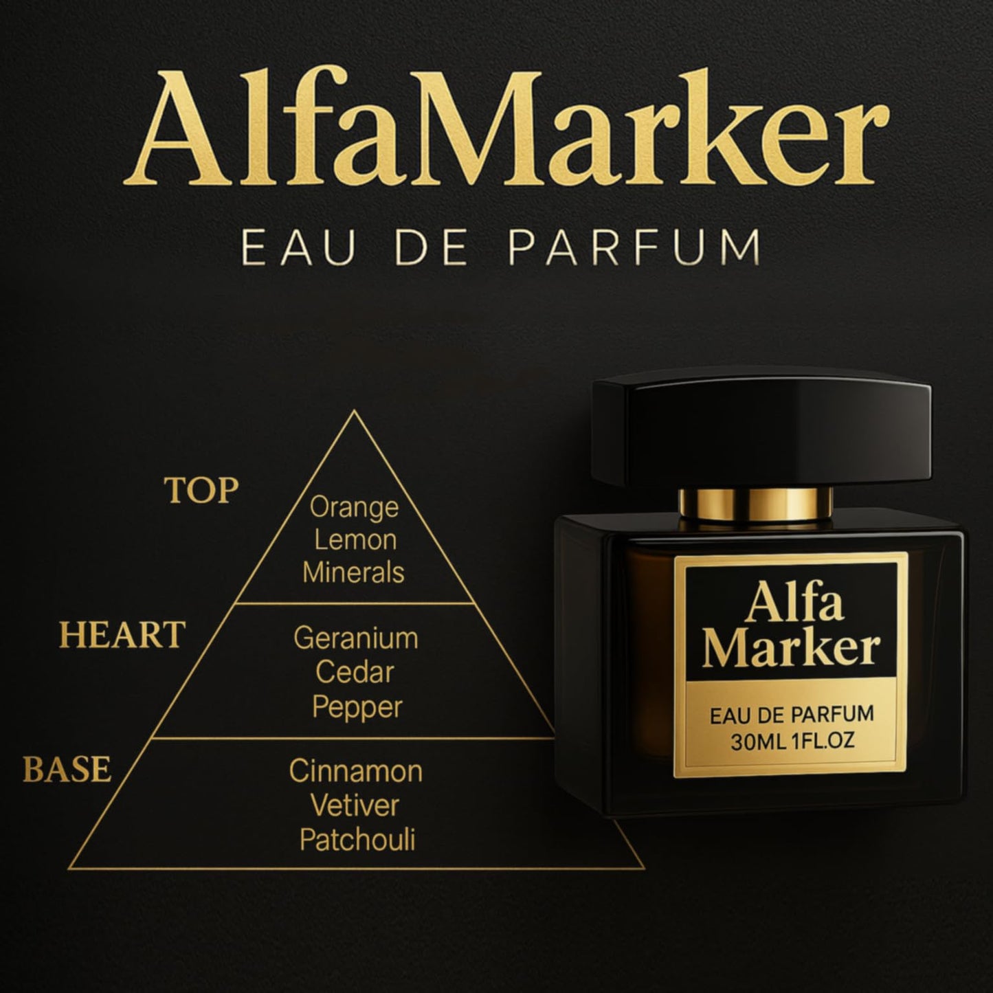 ALFAMARKER Cologne for Men - Perfume for Men, Original Formula, Long Lasting Premium Scent, Spray
