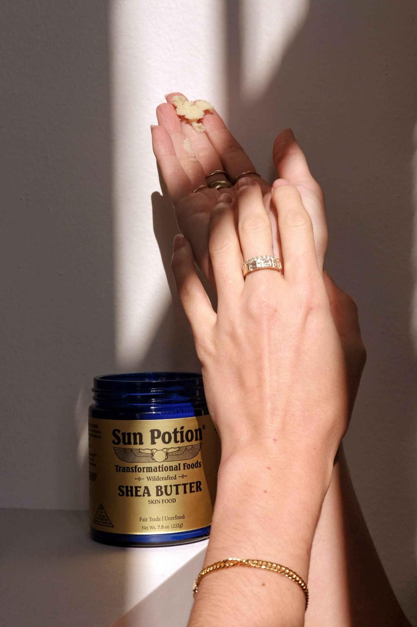 Sun Potion Unrefined Shea Butter Raw | 100% Pure Wildcrafted African Shea Nut Butter | Natural Moisturizer for Skin & Body | Non-GMO | No Added Fragrances | Chemical Free | 222g