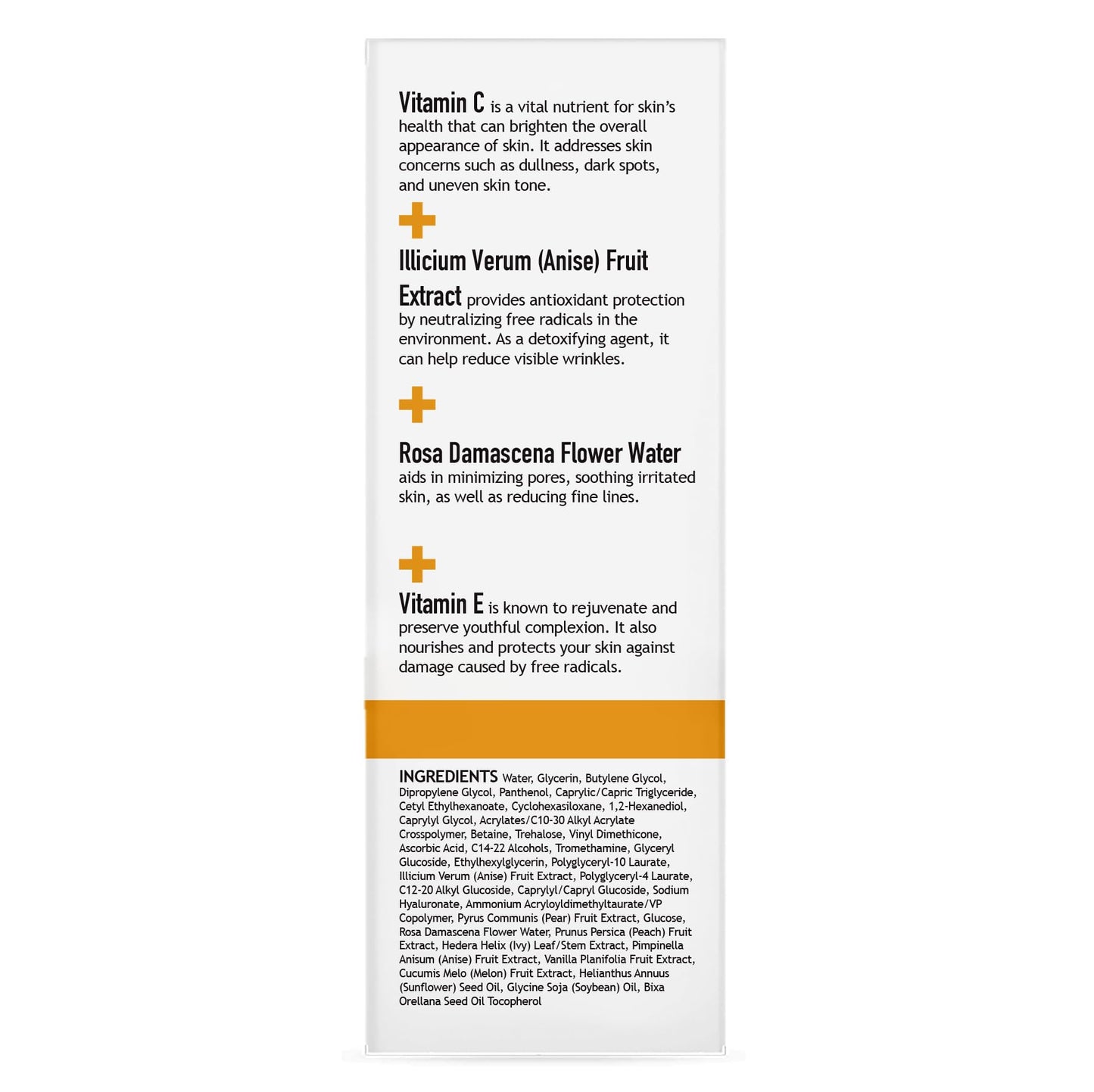 CLARA'S NEW YORK | Vitamin C Facial Serum | with Hyaluronic Acid, Ascorbic Acid, Niacinamide, Probiotics | Reduce Dark Spot, Acne, Scars |Brightening, Antioxidant, Minimize pores |30ml | Made In USA