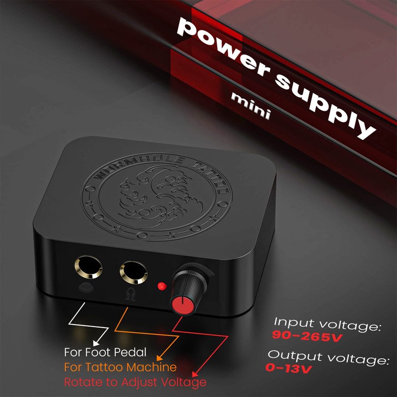 Padieoe Tattoo Gun Kit, Tattoo Kit Wireless Tattoo Machine Kit 1,600 MAH Battery Tattoo Practice Pen with Digital Led Display Type-C Charged Tattoo Supplies for Beginners WTK280