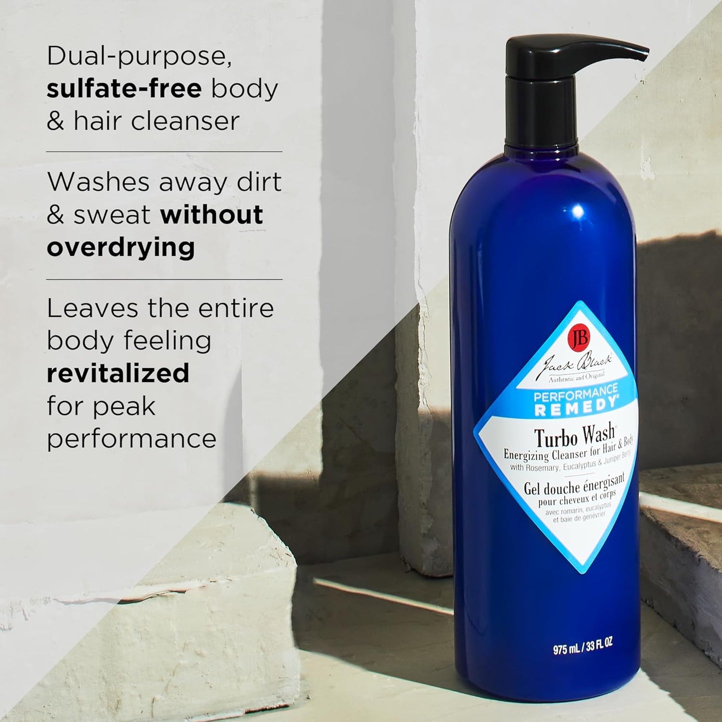 Jack Black Body & Hair Cleanser - Men's Body Wash & Shampoo | Sulfate-Free, Nourishing Formula