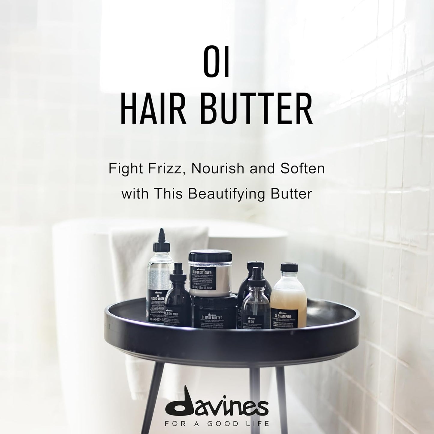 Davines OI Hair Butter - Deeply Nourishing Antioxidant Mask for All Hair Types | Hydrating Treatment with Roucou Oil