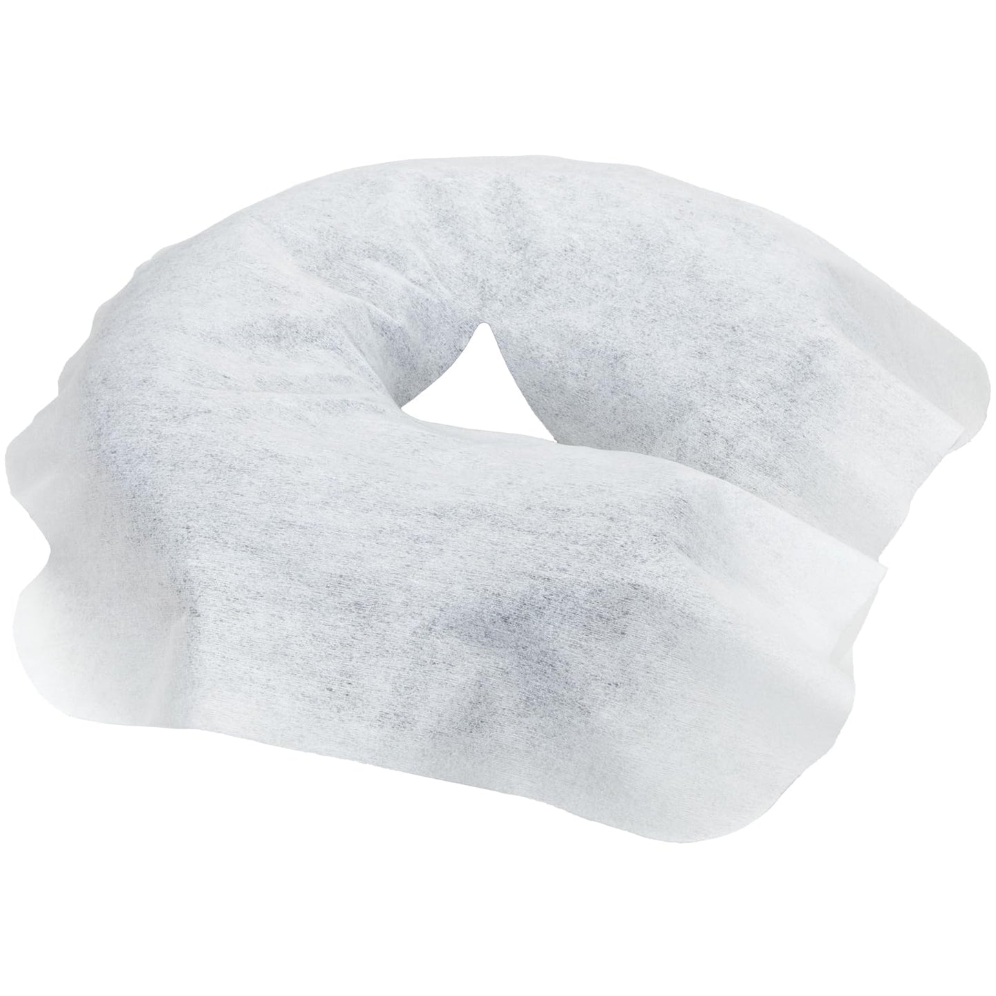 ForPro Massage Face Rest Covers, Ultra Soft, Hypoallergenic, Latex-Free, Disposable Headrest Covers, 16.5” L x 13.75” W, White, 100-Count