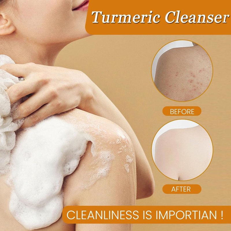 Turmeric Wash Set - Lemon Turmeric Kojic Soap, Cleansing Pads & Face Wash | Exfoliating Essential Oil