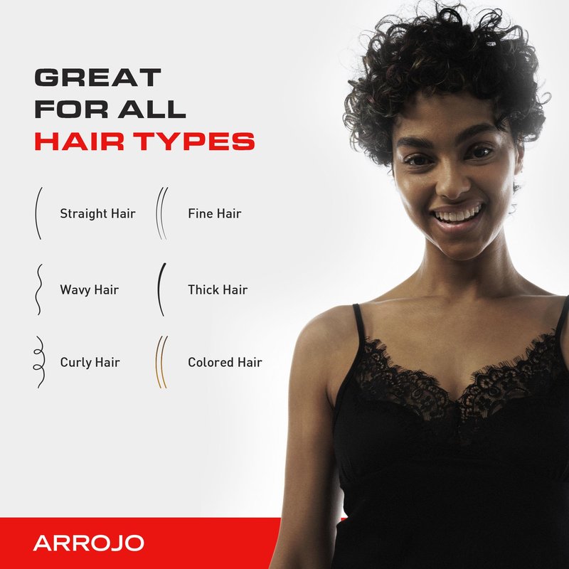 Arrojo Hair Gel for Short Hair, 5.1oz – No-Flake Styling Gel with Vitamin B5 – Strong Hold, Pliable Finish, Non-Sticky for Sleek & Modern Hairstyles