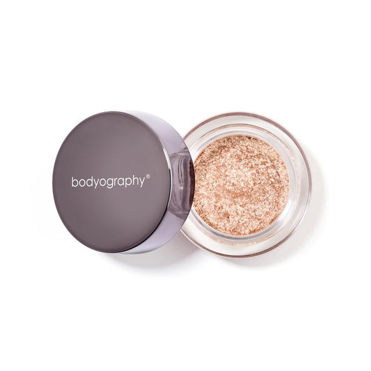 Bodyography Glitter Pigment Eye Shadow | Long Wear Shimmer Eyeshadow | Vegan, Talc & Paraben Free | Cream Powder Formula | Sparkler (Peach Gold) 1.5 g