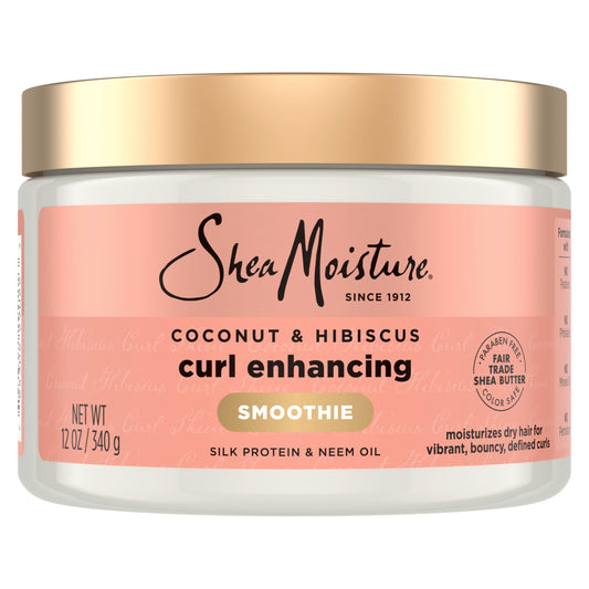SheaMoisture Smoothie Curl Enhancing Cream Coconut and Hibiscus for Thick