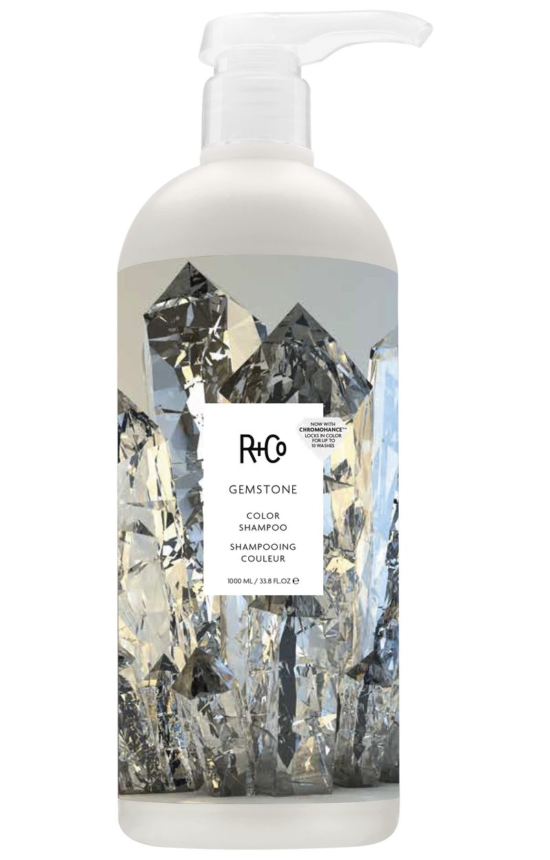 R+Co Gemstone Color Shampoo Retail Liter | Frizz Control, Repairs + Preserves Hair Color | Vegan + Cruelty-Free | 33.8 Oz