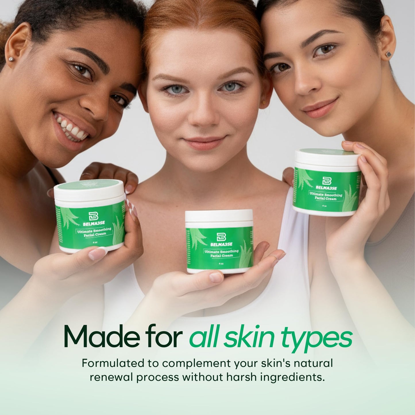Ultimate Smoothing Facial Cream – Hydrating Anti-Aging Moisturizer for Face with Aloe Vera, Coconut Oil, Cucumber Extracts, Glycolic & Lactic Acid & Vitamin E Nourishing Facial Moisturizer for Women