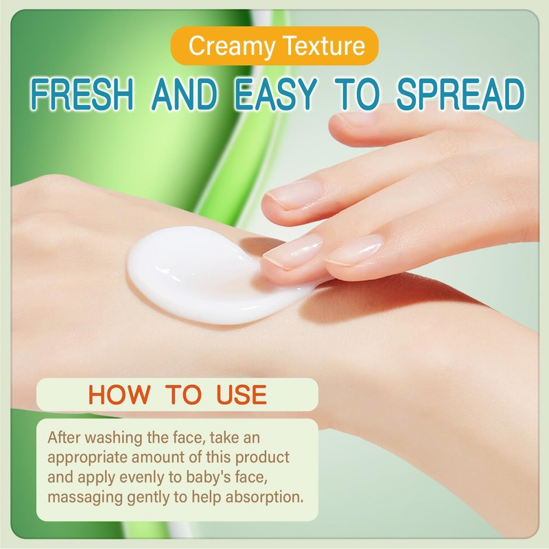 PEGO Baby Moisturizing Face Cream - Daily Hydration for Sensitive Skin,Kids Face Moisturizer,with Shea Butter,Chamomile,Lightweight,Hypoallergenic,Safe for Newborns & Toddlers,Kids 100ml/3.38oz