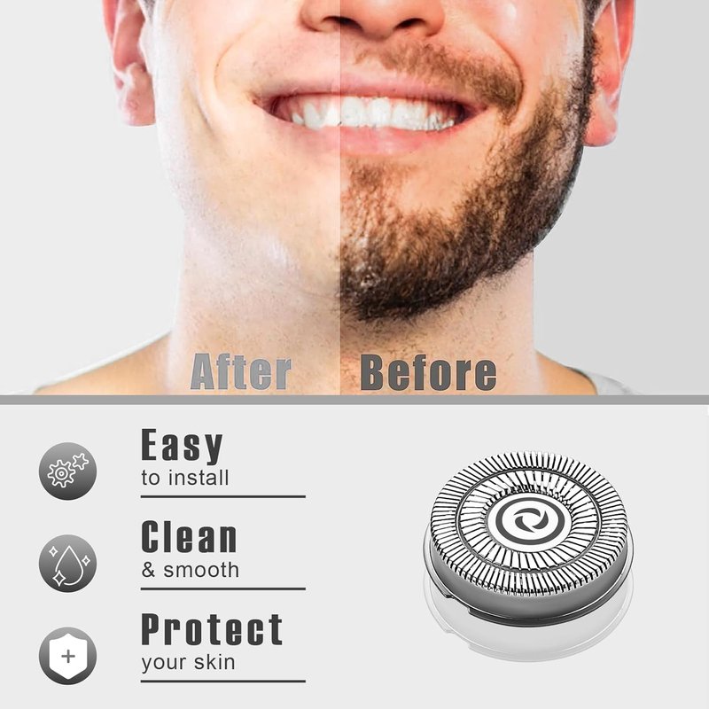 Skull Shaver Pitbull Gold PRO - 16 Replacement Shaver Heads | Compatible Blades for Smooth Shaving