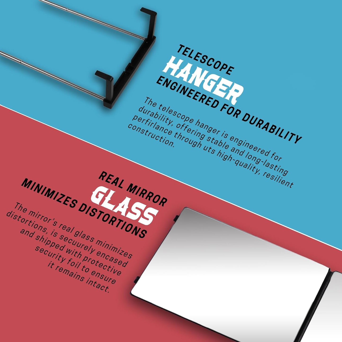 360 Mirror - Adjustable 3-Way Trifold Mirror for Self Hair Cutting | Ideal for Men & Women