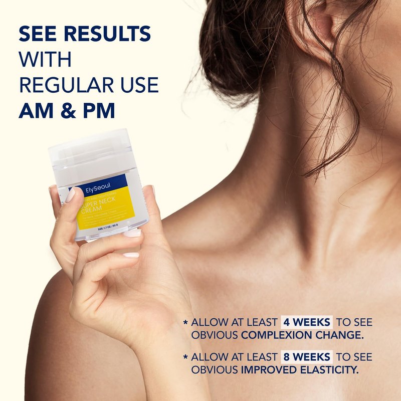 Korean Neck Cream for Firming & Tightening | Anti-Aging Treatment for Crepey Skin & Wrinkles
