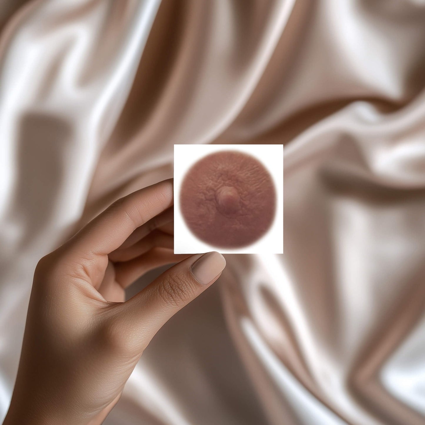 TataTattoos Temporary Realistic Nipple/Areola Tattoos – Non-Surgical for Mastectomy Recovery – for Post Breast Cancer Surgery (Olive, Medium (Pack of 4))