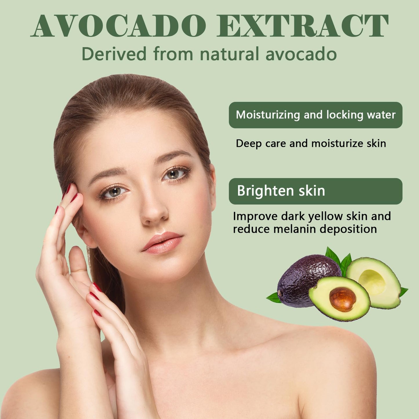 Avocado Facial Set - 6PCS, Cleansing to Lotion to Rich Cream, Korean, Anti-Aging Women's Gift