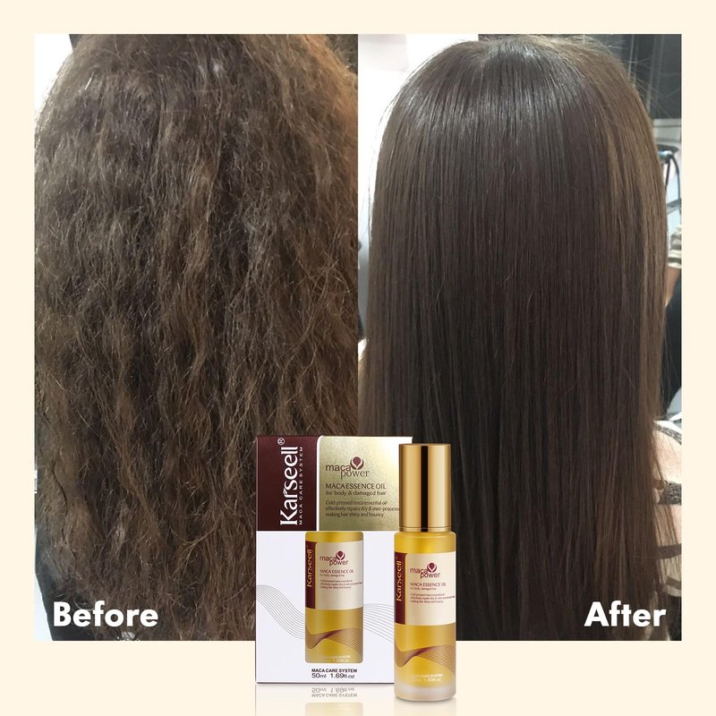 Karseell Moroccan Argan Oil for Hair Healing Cold Pressed Weightless Argan Oil Hair Serum for Dry Damaged Hair 50ml