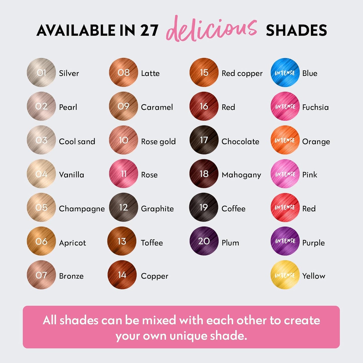 Intense Ruby Red Semi-Permanent Hair Dye - 100% Vegan Conditioning Treatment | 6.76 fl oz, 27 Shades Available