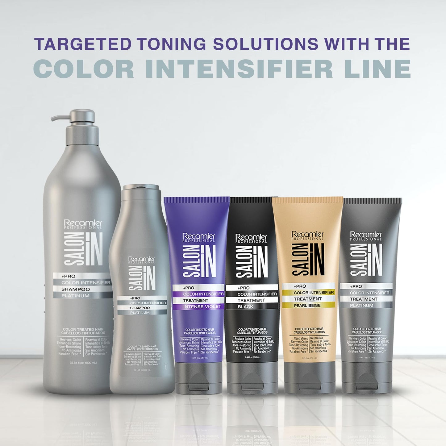 Salon In by Recamier | Pearl Beige Color Intensifier Treatment | Hair Mask For Blonde & Light Hair | 8.45 fl oz / 250 ml