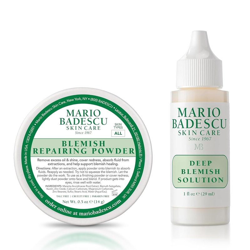 Mario Badescu Deep Blemish Solution - Potent Spot Treatment Serum with Zinc Oxide & Niacinamide for Large Blemishes