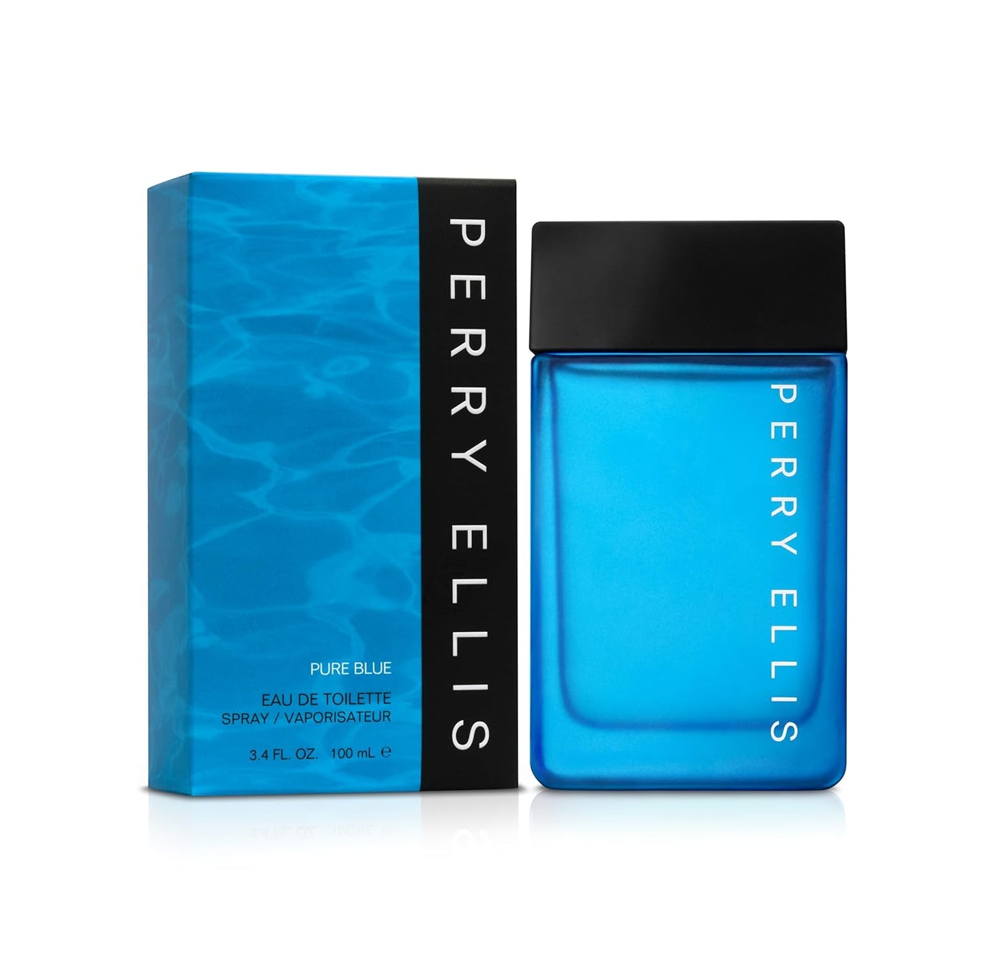 Perry Ellis Pure Blue Men’s 3.4 oz EDT Spray - Fresh Fragrance for Everyday Wear